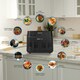 image 6 of MONCOOK Dual Air Fryer - 12 In 1 Dual Airfryer 9L With 2 x 4.5L Baskets - 50 Recipe Cookbook - Digital LED Display - Viewing Glass