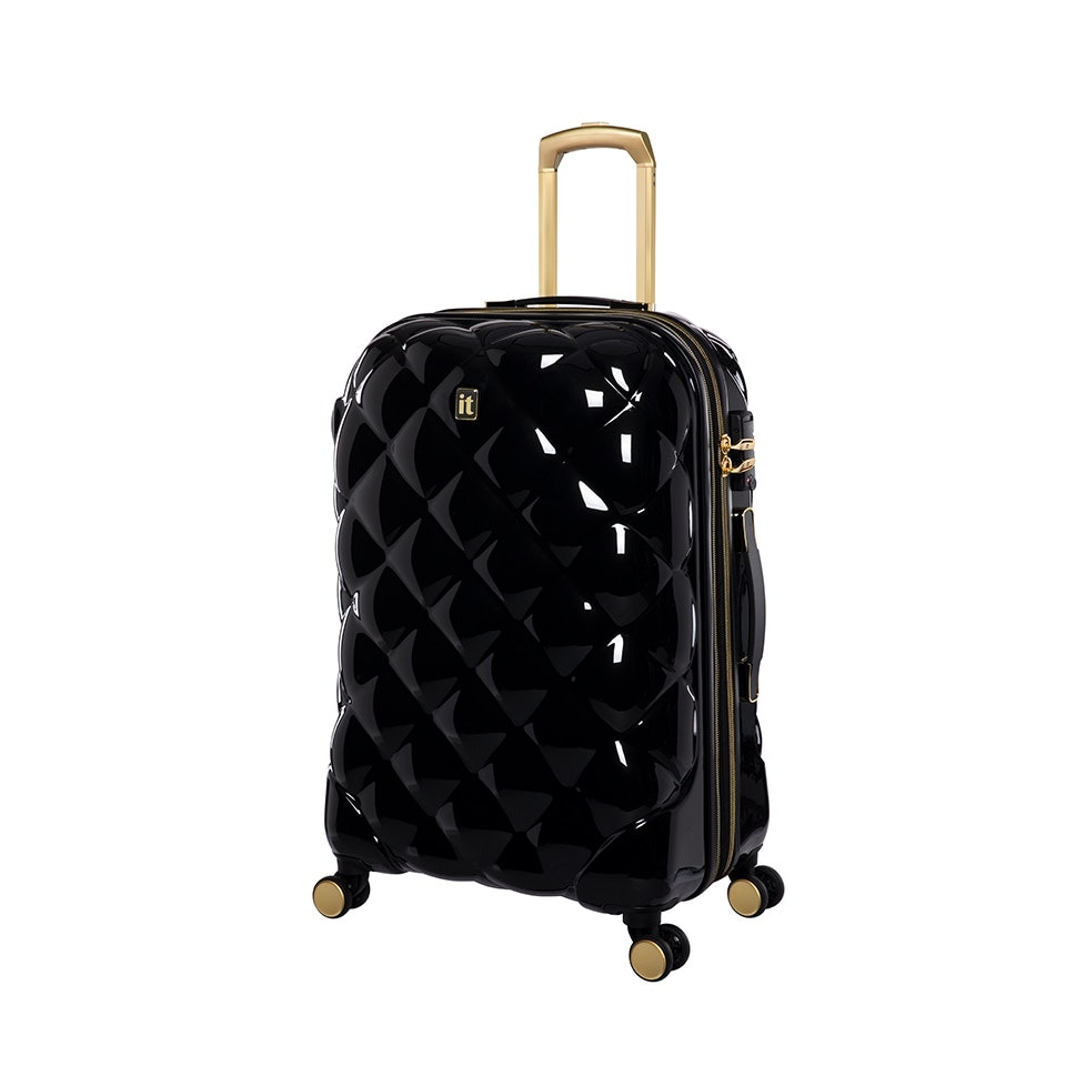 image 1 of It Luggage St Tropez Trois Black Medium Suitcase with TSA Lock