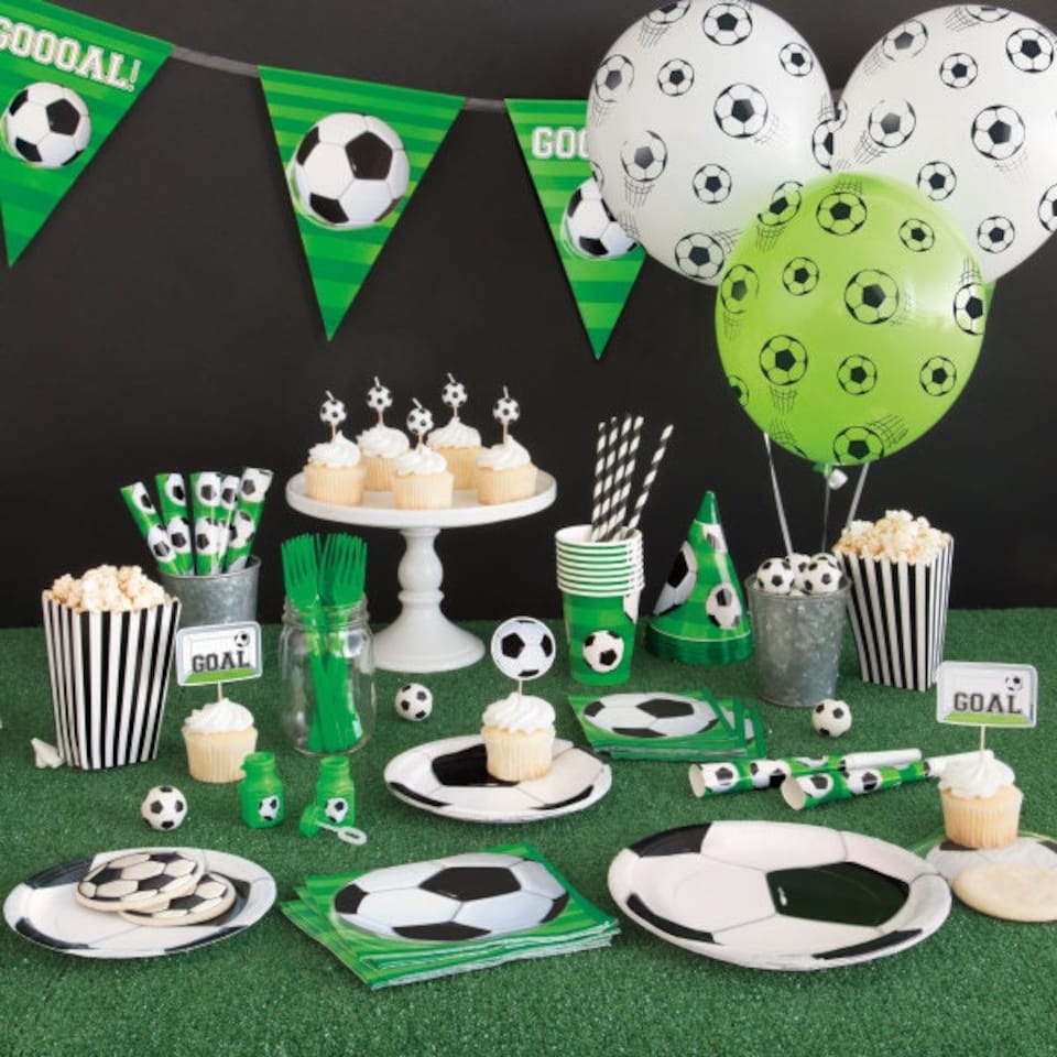 image 1 of Pack of 8 3D Football Soccer Party Hats