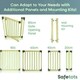 image 4 of Safetots Wooden Multi Panel Fire Surround, 48cm Deep x 160cm Wide, Natural Wood, 76cm Tall, Baby and Toddler Fire Guard, Safety Barrier for Fireplaces