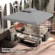 image 2 of Outsunny 3 x 3m Gazebo Canopy Roof Replacement Top Cover Spare Part Light Grey Top Cover Only
