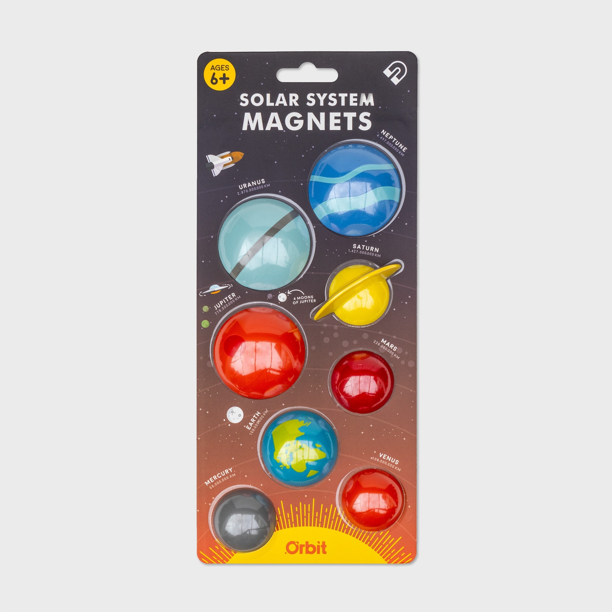Suck UK Solar System Fridge Magnets - Space Magnet Set - Tesco