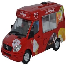 Oxford Diecast Whitby Mondial Mercedes Ice Cream Van Walls