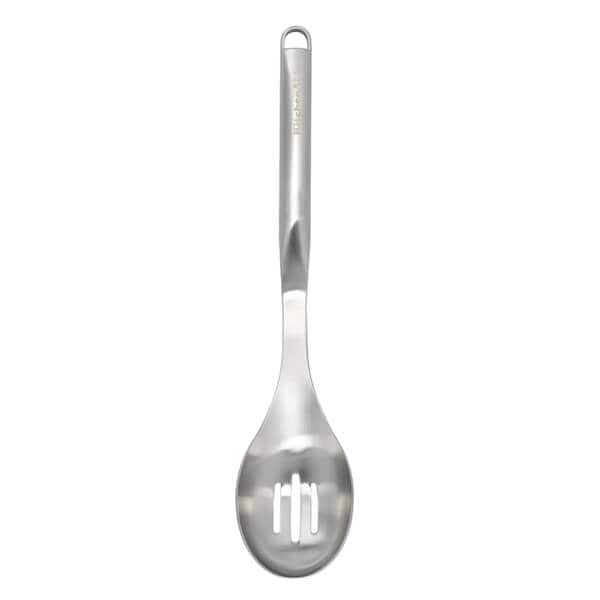 KitchenAid Premium Stainless Steel Slotted Spoon in Silver