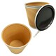 image 2 of 120 Litre Cardboard Fibre Keg Shipping Barrels With Lever Lock & Lid For Powders & Granules Brown
