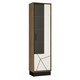 image 1 of Brolo Tall Glazed Display Cabinet (RH) With the Walnut and Dark Panel Finish
