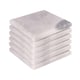 image 1 of Argon Tableware Marble Square Coasters - 10cm - White - Pack of 6