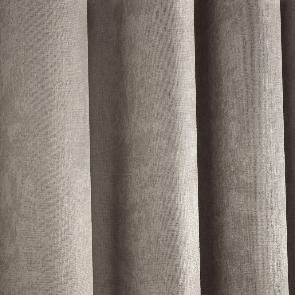 image 1 of Fusion Strata Eyelet Curtains Natural