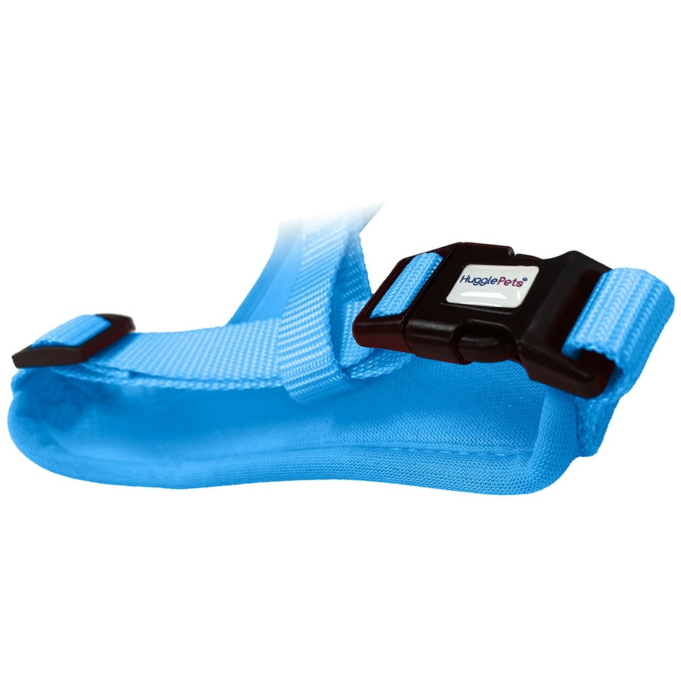 image 1 of HugglePets Air Mesh Dog Harness Blue | L