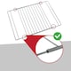 image 5 of SPARES2GO Universal Chrome Adjustable Extendable Oven Shelf  (310 x 345-565mm)