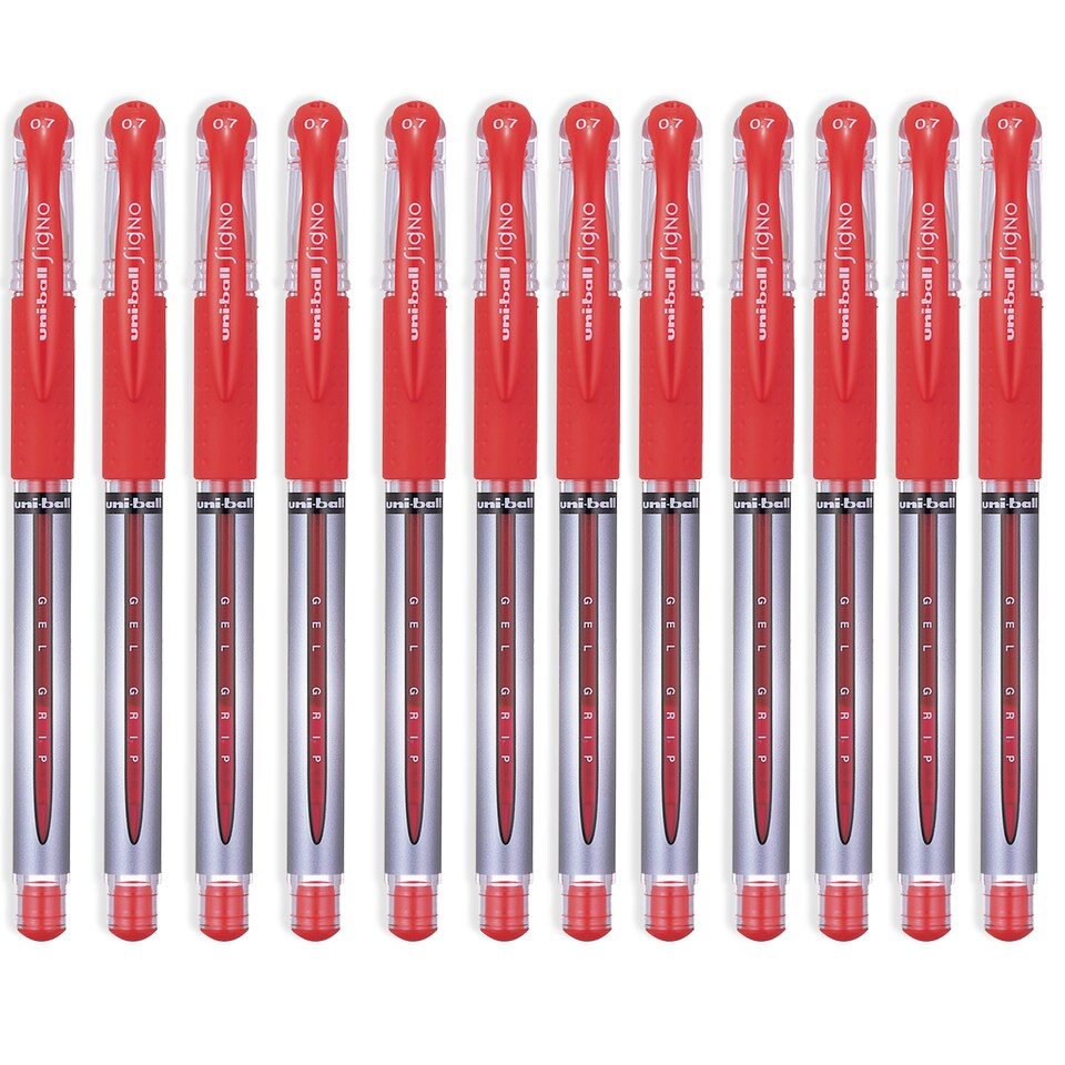 image 1 of Uni-Ball UM-151S Signo Gel Grip Rollerball Pen 0.7mm Pack of 12