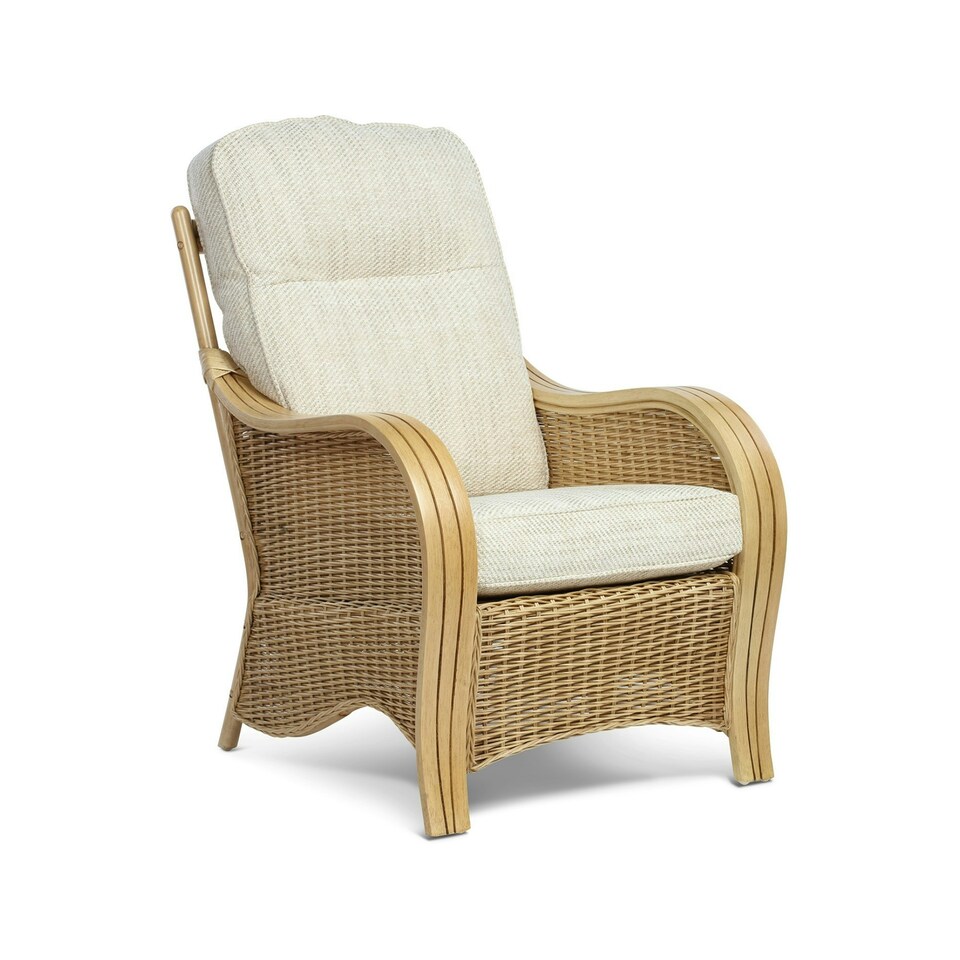 image 1 of Desser Turin Light Oak Rattan 2 Seater Sofa Set in Jasper - Conservatory Sofa Suite