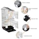 image 5 of Yaheetech 99 cm Tall Metal Parrot Cage Birdcage w/Swing