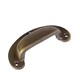 image 1 of Hammer & Tongs Wide Lipped Cabinet Drawer Pull - W95mm x H40mm - Brass N/A