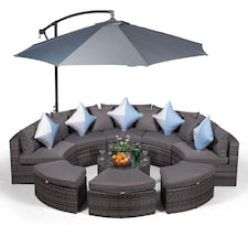 Monaco Luxury Large Rattan Garden Sofa Set