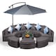 image 1 of Monaco Luxury Large Rattan Garden Sofa Set