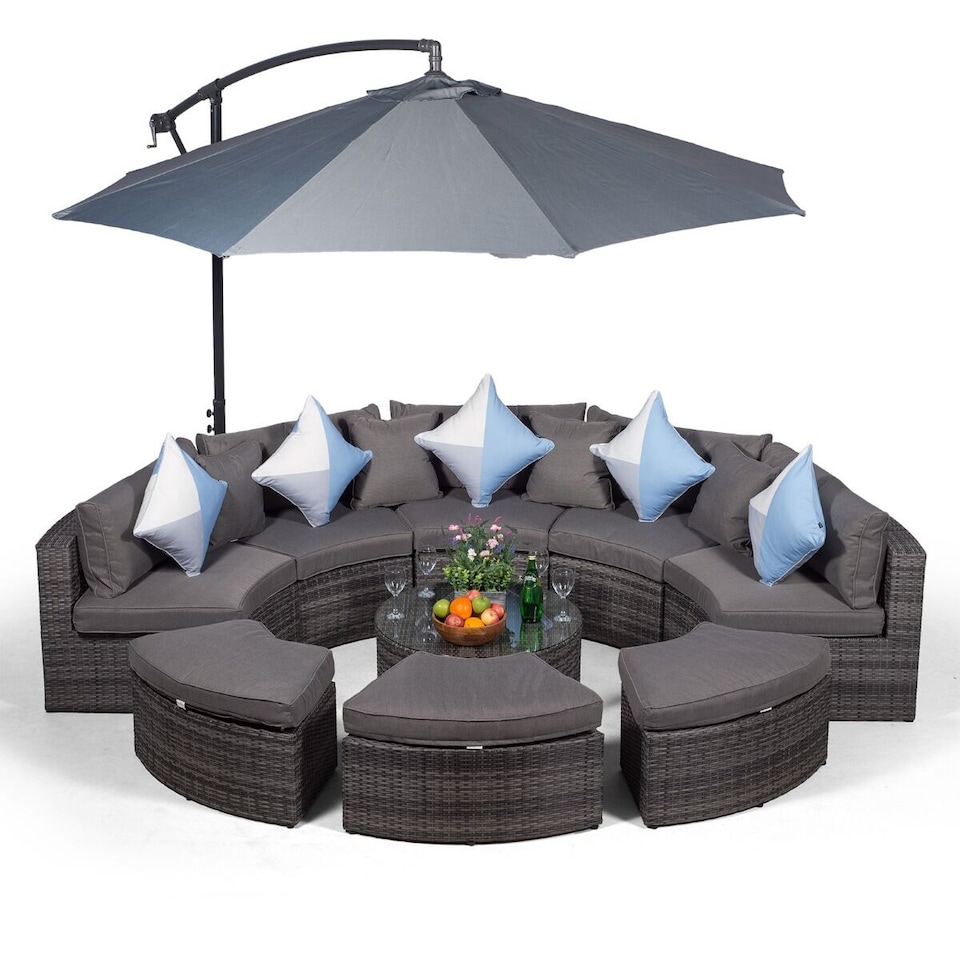 image 1 of Monaco Luxury Large Rattan Garden Sofa Set