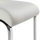 image 6 of Yaheetech  Set of 2 Dining Chairs Faux Leather Chairs with Metal Legs White