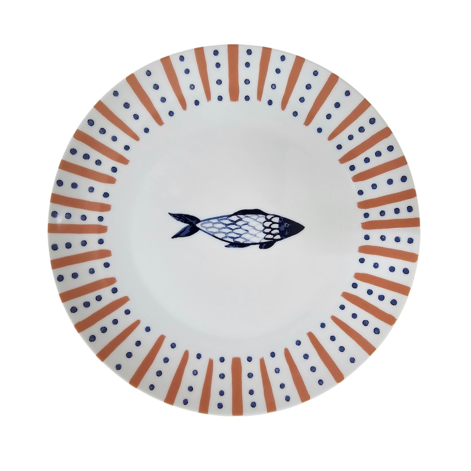 image 1 of Ulster Weavers Catch of the Day Dinner Plate - Porcelain Multi