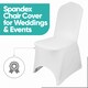 image 6 of 220GSM White Spandex Chair Cover Stretch Fabric, Premium Quality Slipcovers