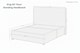 image 5 of Sloomy Manhattan Sand Naples Divan Bed Base No Drawers With 54 Inch Floor Standing Headboard | Cream | Sand | King | 1