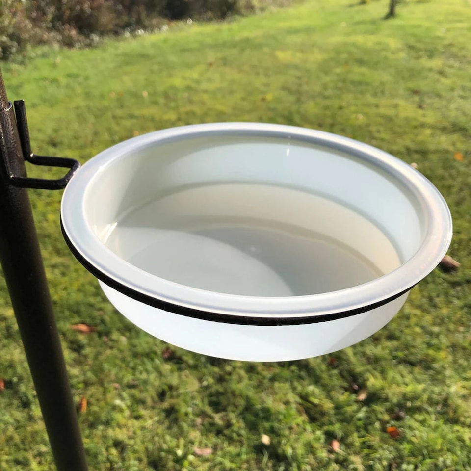 image 1 of Metal Complete Bird Feeding Station with 4 Feeders