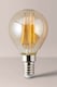 image 2 of ValueLights E14 Pack of 10 4W Amber Filament Golfball Warm White LED Bulbs | Clear