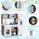 image 9 of COSTWAY Toddler Kitchen Playset Wooden Kids Kitchen With  Lights & Sounds