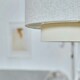 image 2 of ValueLights Weaver Cream & Grey Herringbone Ceiling Pendant Shade Cream
