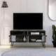image 4 of Core Products Nevada, Wide Screen TV Rack With 4 Doors H60.6cm x W123.5cm x D38.6cm Brown