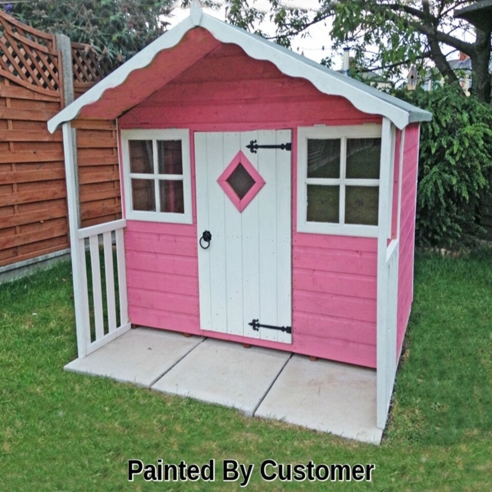 image 1 of Cubby Playhouse Kid's Wendy House Brown