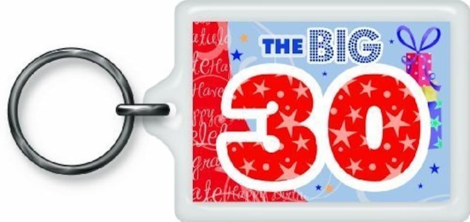 image 1 of The Big 30 Sentimental Keyring - Birthday Gift