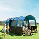 image 10 of Outsunny 8-Person Camping Tent Tunnel Design with 4 Large Windows Blue | Blue
