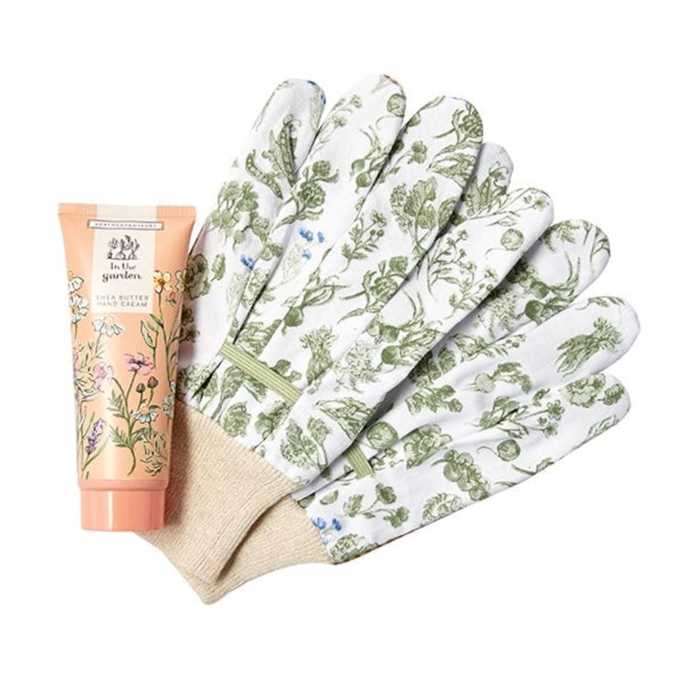 image 1 of Heathcote & Ivory In The Garden Gardening Gloves & Hand Cream Set
