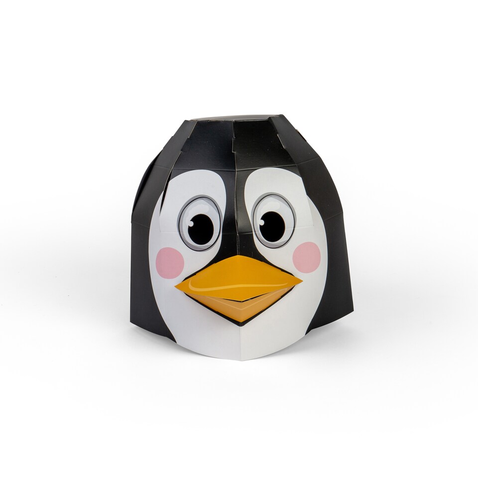 image 1 of Penguin 3D Mask Card Craft