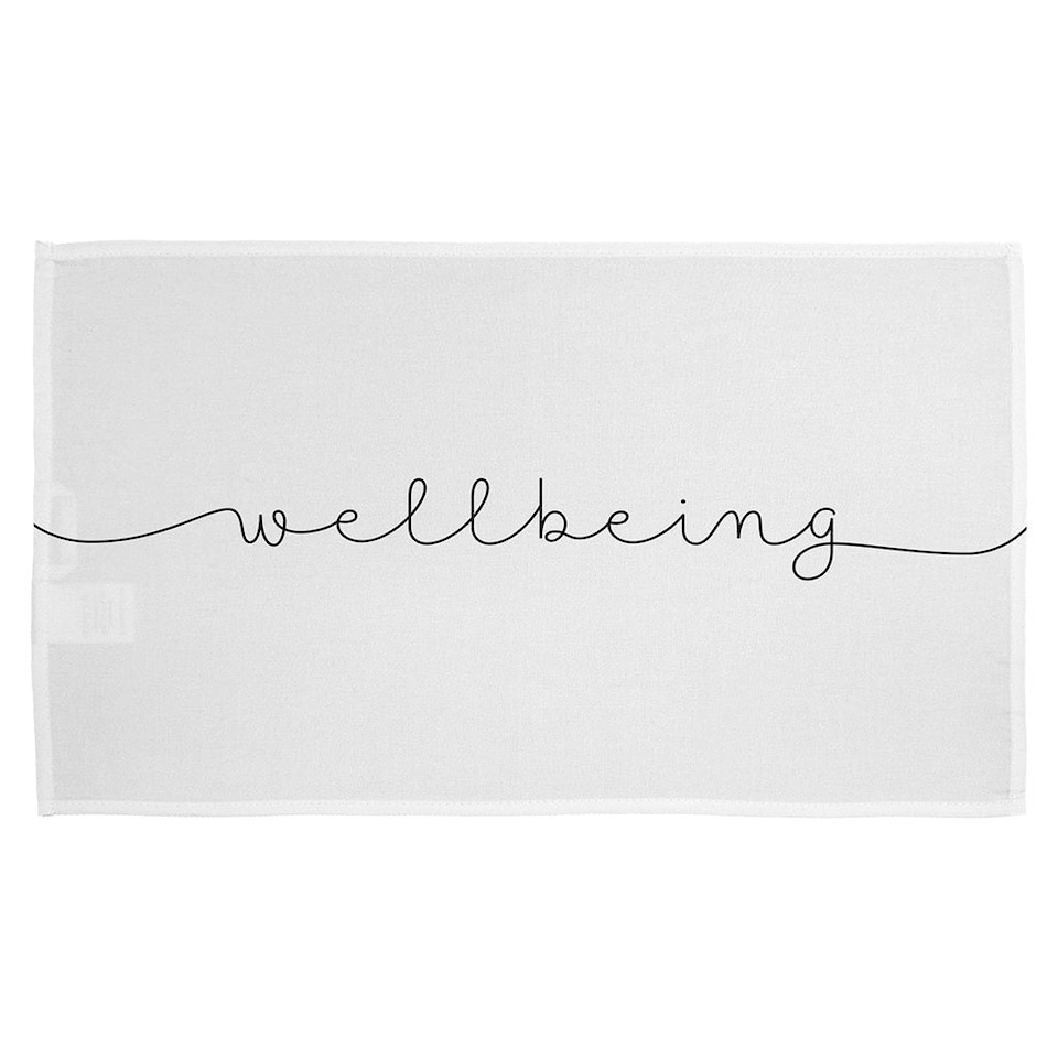 image 1 of Text Wellbeing (Kitchen Towel)