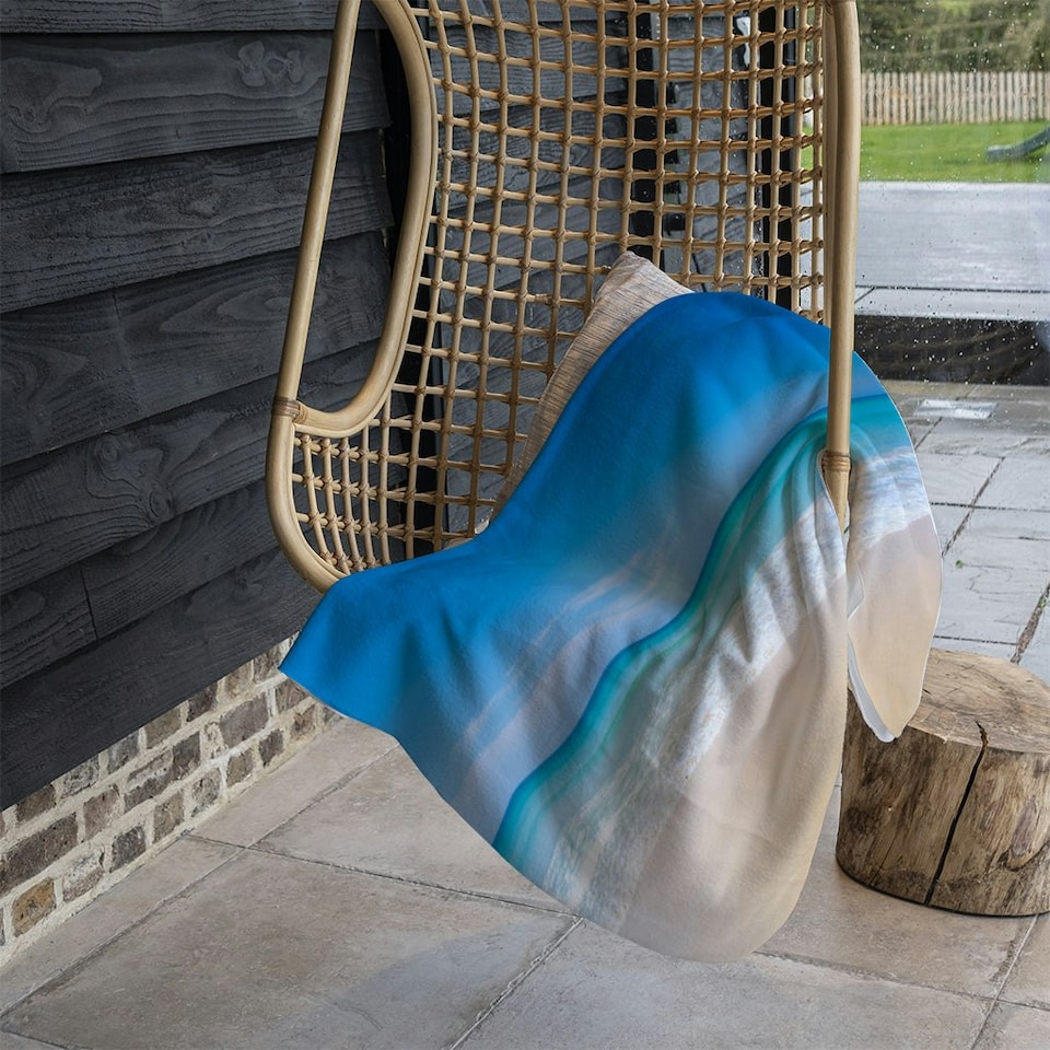 image 1 of Nature landscape view of beautiful tropical beach and sea in sunny day (Blanket)