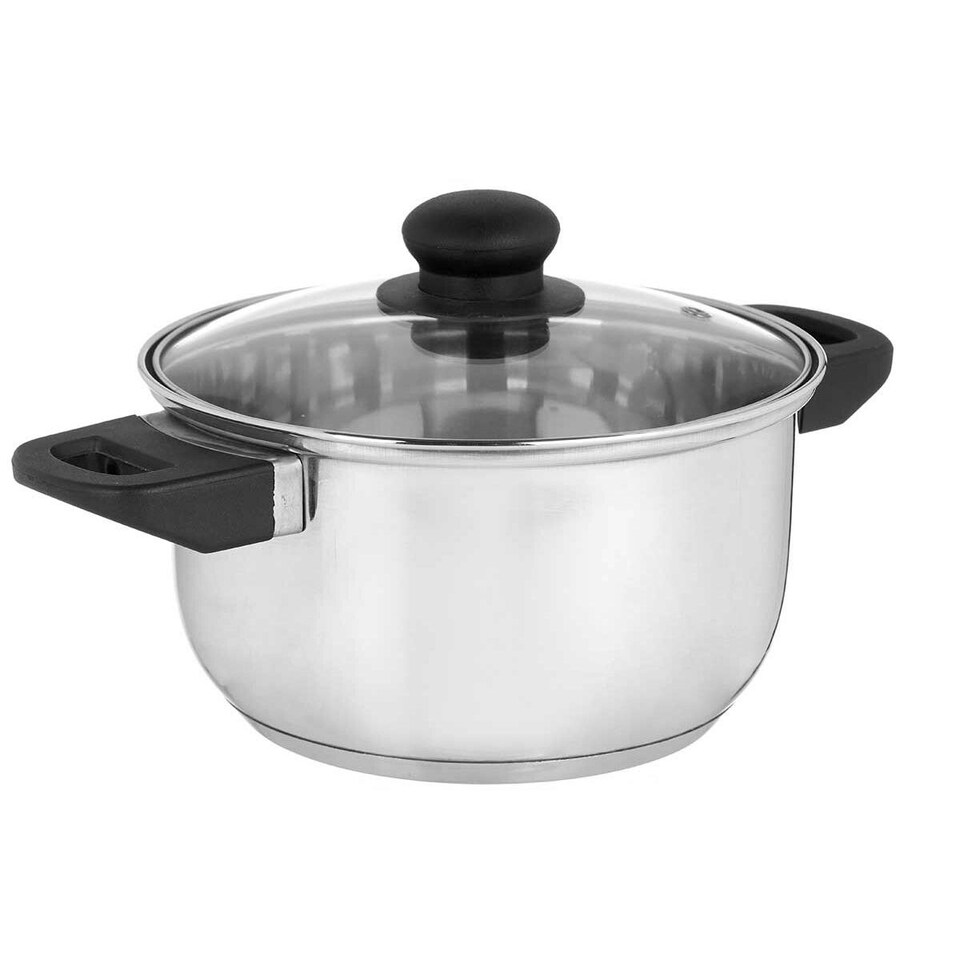 image 1 of Casserole with glass lid Kinvara 16689B1 Silver 2,5 L 31 x 10,5 x 20 cm (6 Units) N/A