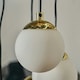image 1 of ValueLights Beauworth Brushed Gold Pendant Light and G9 Capsule LED 3W Warm White 3000K Bulb