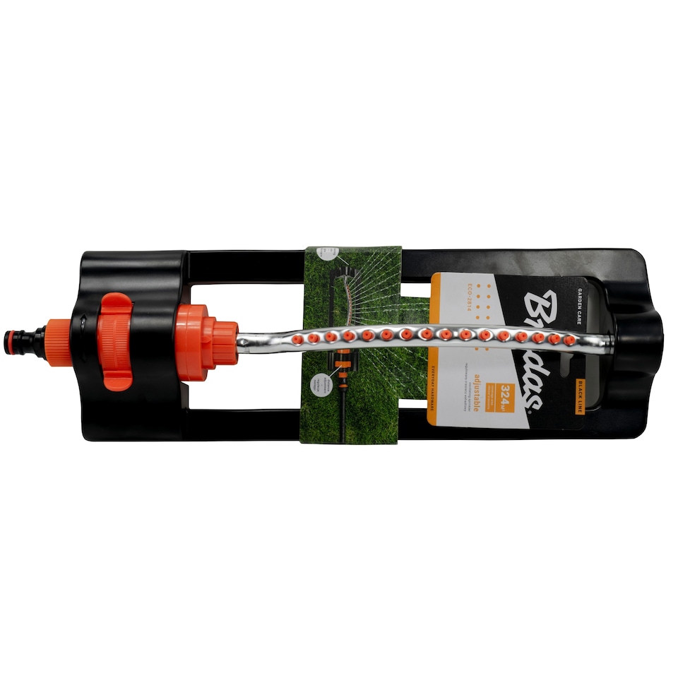 image 1 of Compact Eco Line Oscillating Sprinkler with Durable Metal Bar and Quick Click-Lock Connection