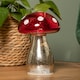 image 5 of Pair of 16cm Battery Light up Christmas Mushroom Decoration with Warm White LEDs