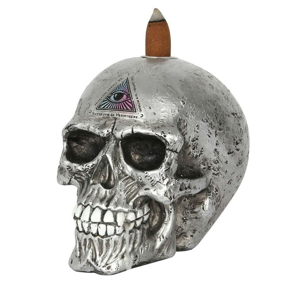 image 1 of Alchemy The Void Resin Backflow Incense Burner - Silver - One Size