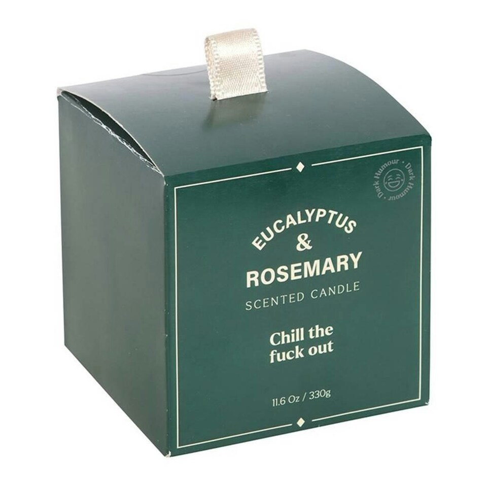 image 1 of Something Different Sweary Chill Out Eucalyptus & Rosemary Candle - Green - One Size