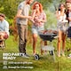 image 3 of Outsunny Portable Round Kettle Charcoal Grill BBQ Outdoor Heat Control Party