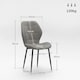 image 7 of HOMCOM Modern Style Kitchen Chairs Set of 4 with Flannel Upholstered
