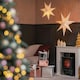 image 1 of ValueLights Plug In Christmas 45cm Xmas White Velvet Paper Star with LED Bulb