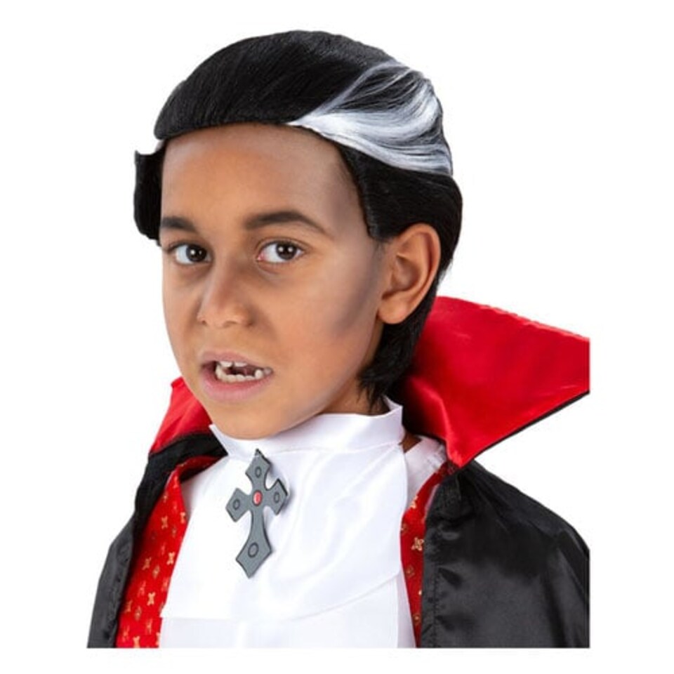 Vampire Boys Swept Back Hair Wig