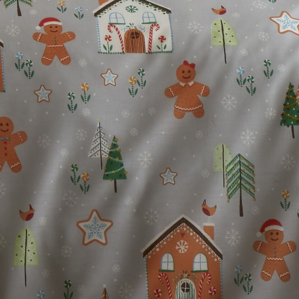image 1 of Bedlam Gingerbread House Duvet Cover Set Grey
