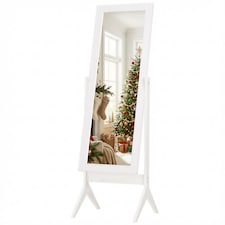 HOMCOM Full Length Mirror, Freestanding Adjustable Angle Dressing Mirror for Bedroom, Living Room, 148  47 cm, White