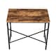 image 4 of Oypla 80cm Heavy Duty Industrial Writing Computer Desk Home Office Worktop Table Brown